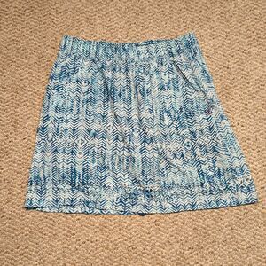 Toad and Co Sunkissed Weekend Skort Womens Small Teal Pockets Drawstring Elastic
